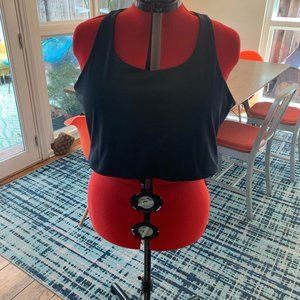 Girlfriend Collective, 4X, black sports bra top